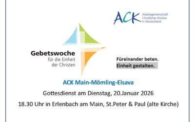 Gottesdienst – Gebetswoche für die Einheit der Christen